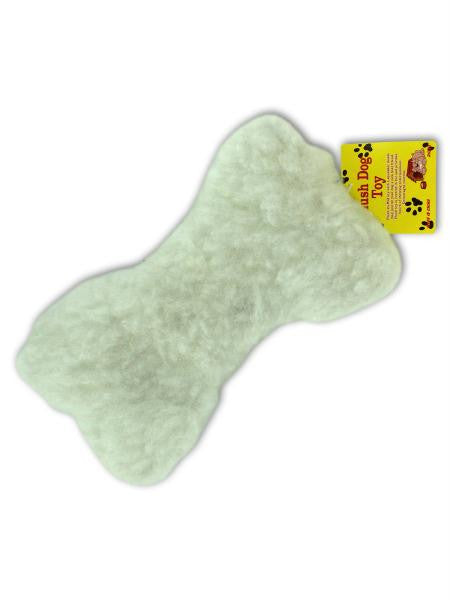 Faux Sheepskin Plush Dog Toy (Available in a pack of 24)