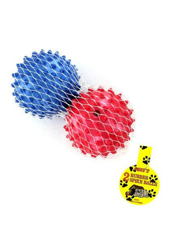 Rubber Spike Dog Balls (Available in a pack of 24)