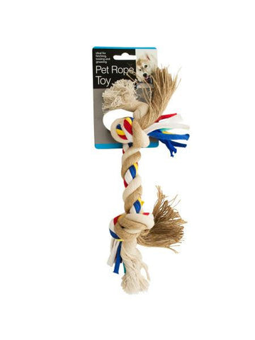 Medium Colorful Knotted Pet Rope Toy (Available in a pack of 8)