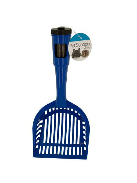 Pet Litter Scooper with Waste Bags in Handle (Available in a pack of 12)