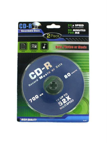 CD-R Recordable Discs (Available in a pack of 12)