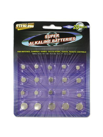 Alkaline Button Cell Batteries (Available in a pack of 24)