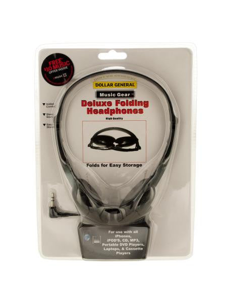 Folding Headphones (Available in a pack of 6)