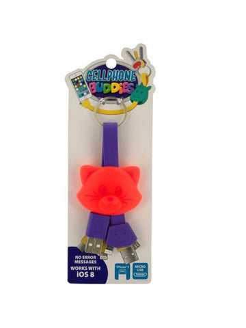 Cell Phone Buddies Micro USB Cable Key Chain (Available in a pack of 15)