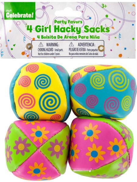 Girl Hacky Sacks Party Favors (Available in a pack of 12)