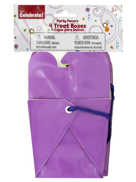 Purple Party Favor Treat Boxes (Available in a pack of 24)