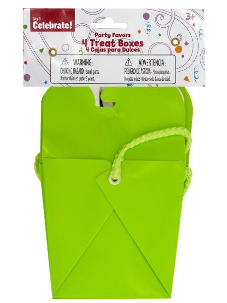 Lime Green Party Favor Treat Boxes (Available in a pack of 24)