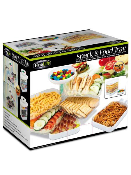 Stacking Snack and Food Tray (Available in a pack of 1)