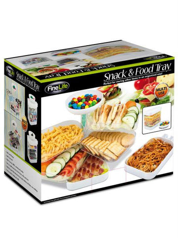 Stacking Snack and Food Tray (Available in a pack of 1)