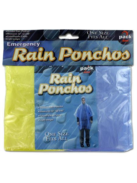 Emergency Rain Ponchos (Available in a pack of 24)