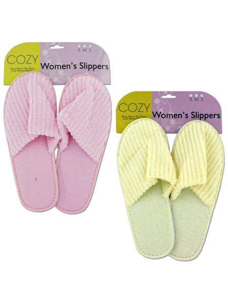 Cozy Women&#039;s Slippers (Available in a pack of 6)