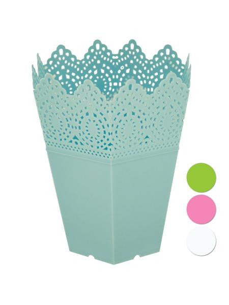 Decorative Hexagonal Multi-Use Flower Pot (Available in a pack of 24)