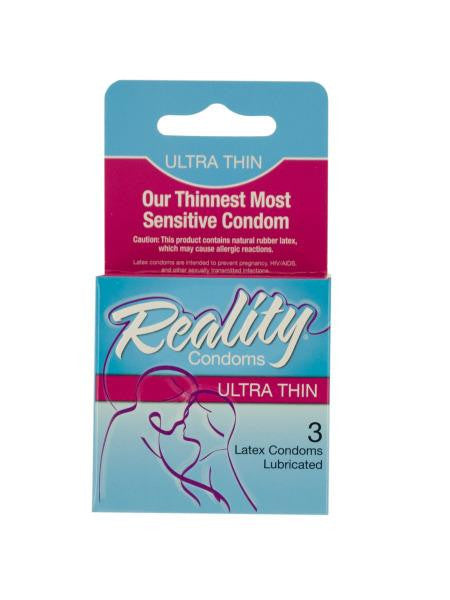 Reality Ultra Thin Latex Condoms (Available in a pack of 24)