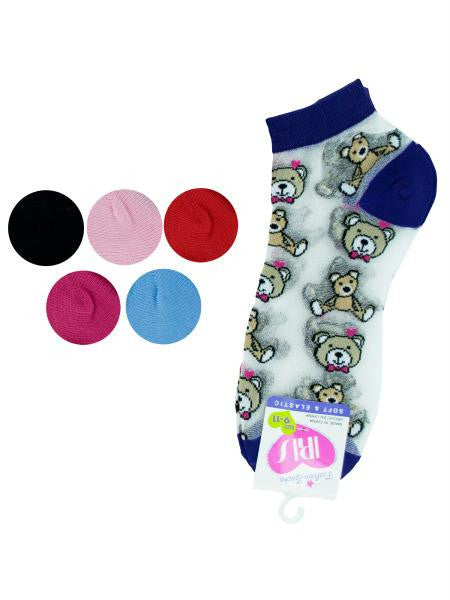 Low Cut Bears Socks (Available in a pack of 36)