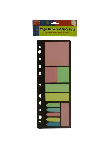 Sticky Page Markers and Note Pads (Available in a pack of 24)