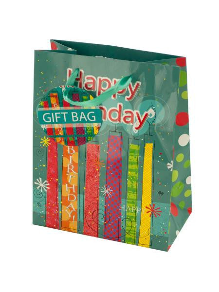 Happy Birthday Festive Candles Gift Bag (Available in a pack of 24)