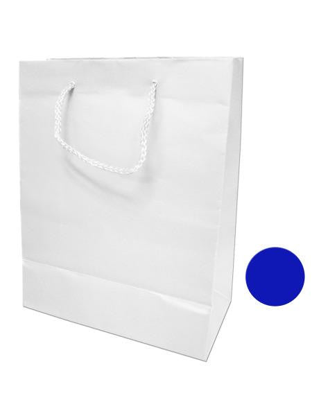 Medium Blue &amp; White Gift Bag (Available in a pack of 24)