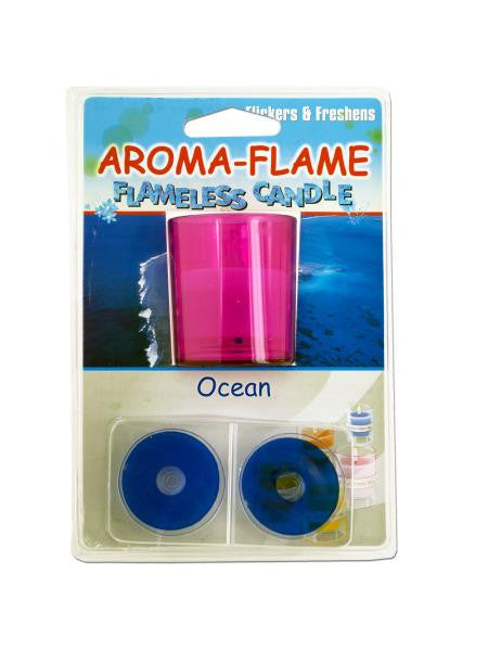 Ocean Aroma-Flame Flameless Candle (Available in a pack of 24)