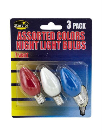 Colored Night Light Bulbs (Available in a pack of 24)