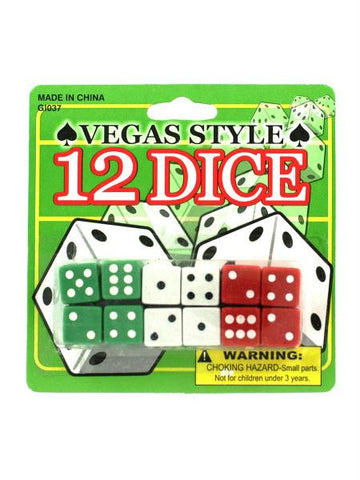 Casino Style Dice (Available in a pack of 24)