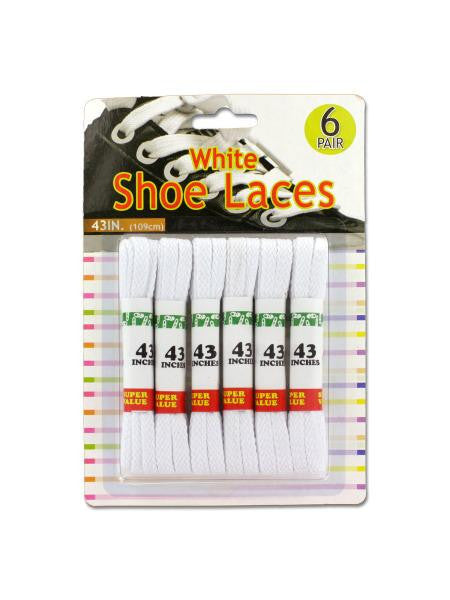 White Shoe Laces (Available in a pack of 24)