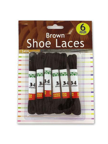 Brown Shoe Laces (Available in a pack of 12)