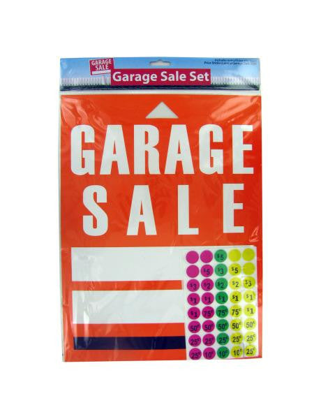 Garage Sale Sign and Sticker Set (Available in a pack of 24)