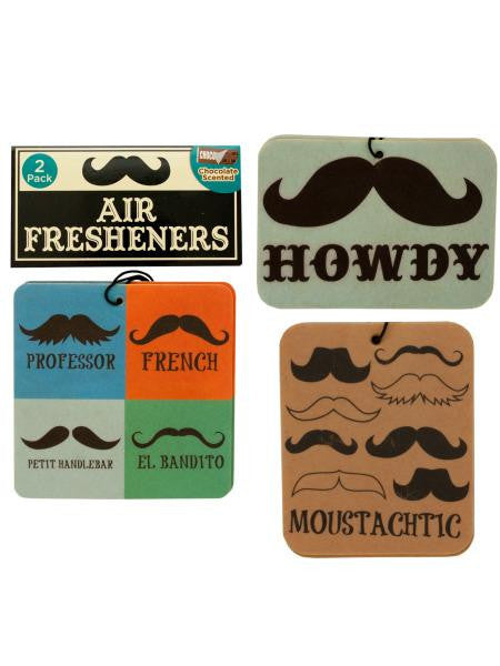 Chocolate Scented Mustache Air Freshener (Available in a pack of 24)