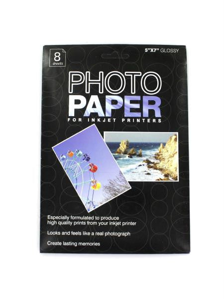 Glossy Photo Paper for Inkjet Printers (Available in a pack of 24)