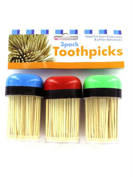 Toothpicks in Containers Set (Available in a pack of 12)