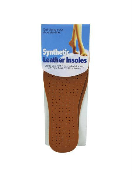 Synthetic Leather Insoles (Available in a pack of 12)