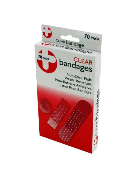 Latex-Free Clear Bandages (Available in a pack of 12)