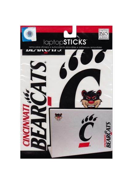 Cincinnati Bearcats Removable Laptop Stickers (Available in a pack of 24)