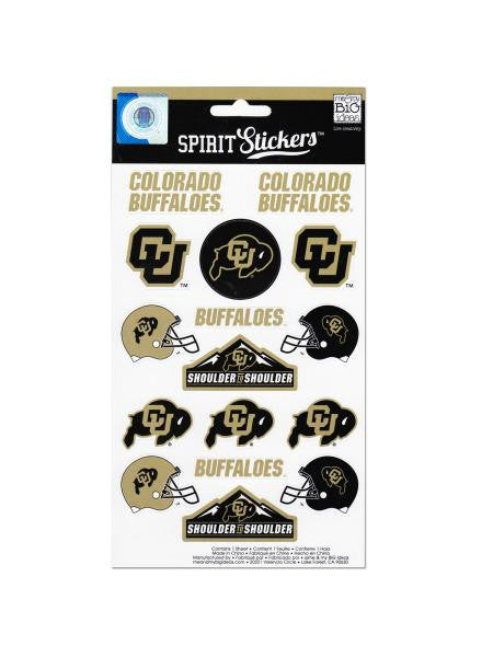 Colorado Buffaloes Spirit Stickers (Available in a pack of 24)