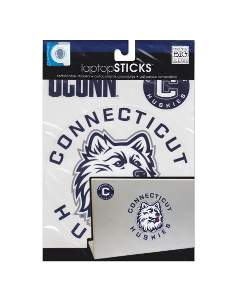 Connecticut Huskies Removable Laptop Stickers (Available in a pack of 24)