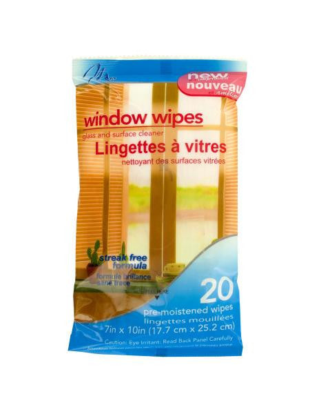 Window Wipes (Available in a pack of 12)