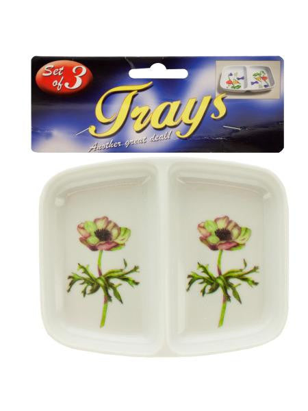 Double-Sided Floral Print Sauce Trays (Available in a pack of 24)