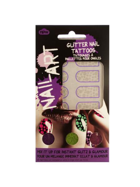 Dots Nail Art Glitter Nail Tattoos Kit (Available in a pack of 24)