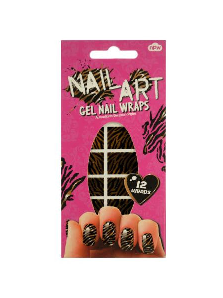 Tiger Stripes Nail Art Gel Nail Wraps Set (Available in a pack of 24)