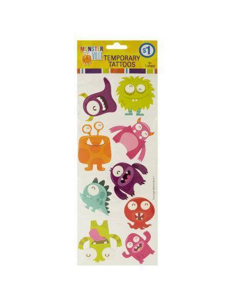 Monsterville Temporary Tattoos (Available in a pack of 15)