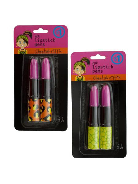 Animal Print Lipstick Pens (Available in a pack of 24)