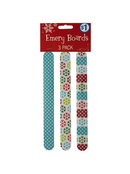 Holiday Print Emery Boards (Available in a pack of 18)