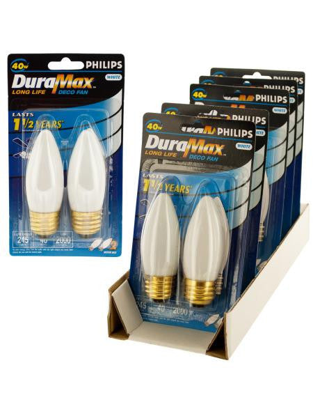 Philips Medium Base White Fan Bulbs (Available in a pack of 24)