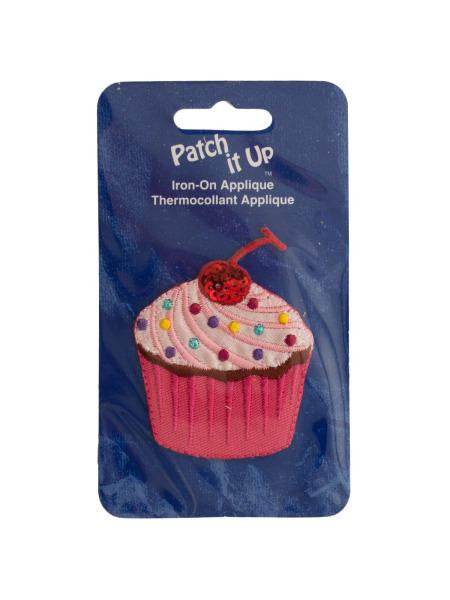 Cupcake Iron-On Applique (Available in a pack of 24)