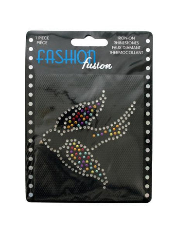 Sparrow Iron-On Rhinestones Decoration (Available in a pack of 24)