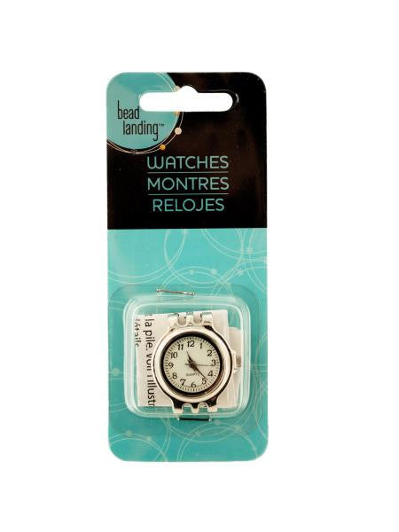 Craft Silver Tone Watch Head (Available in a pack of 24)