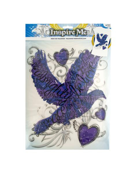 Iron-On Religious Dove Transfer (Available in a pack of 30)