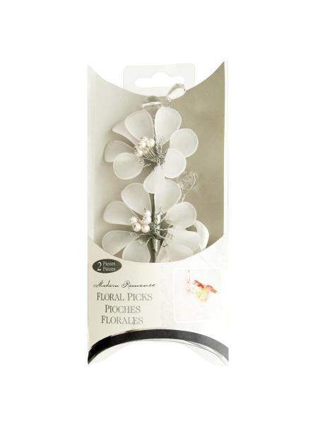 Frosted Clear Bouquet Floral Picks (Available in a pack of 24)