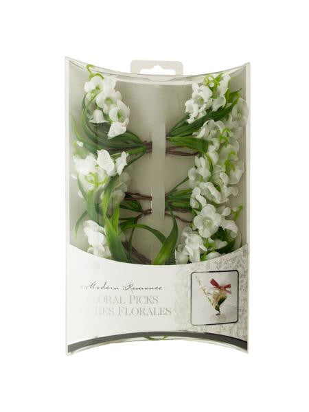 Lily of the Valley Floral Picks (Available in a pack of 24)