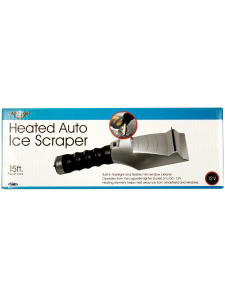 Heated Auto Ice Scraper with Flashlight (Available in a pack of 1)